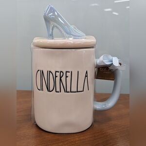 Rae Dunn Cinderella Mug w/ slipper topper, Disney Princess,
